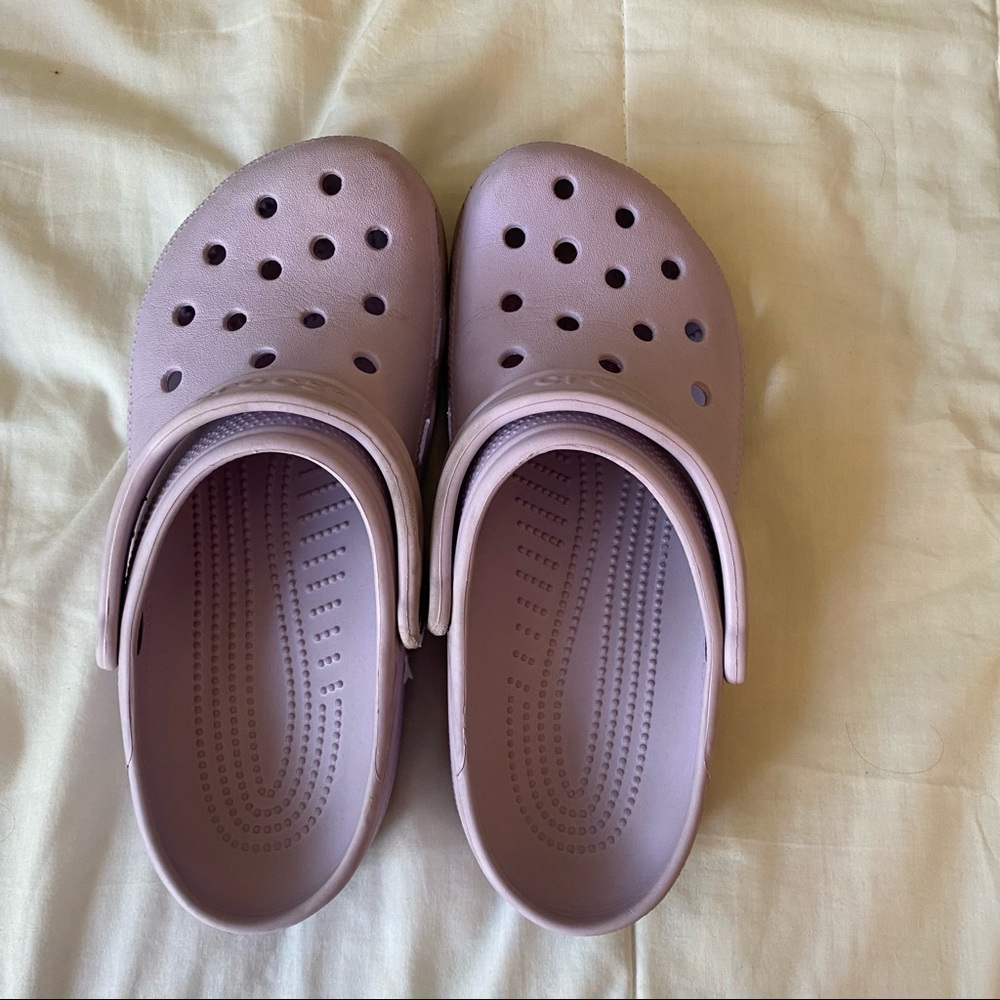 Lilac Crocs